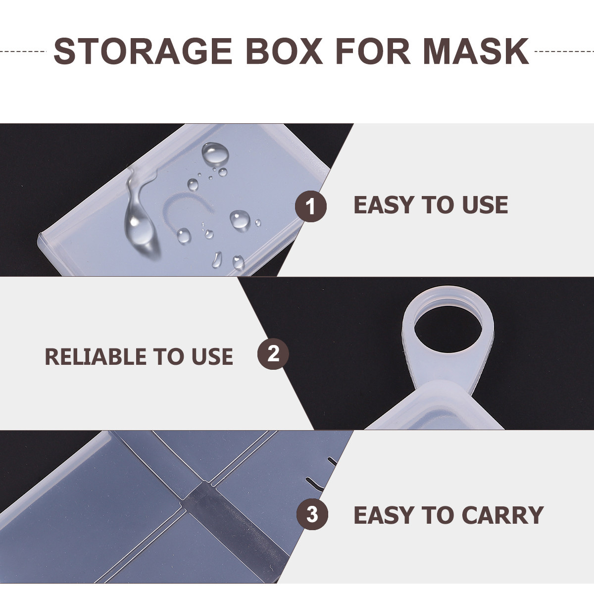 2 шт. плоский силиконовый конт – обзор и цена Face Mask Storage Box