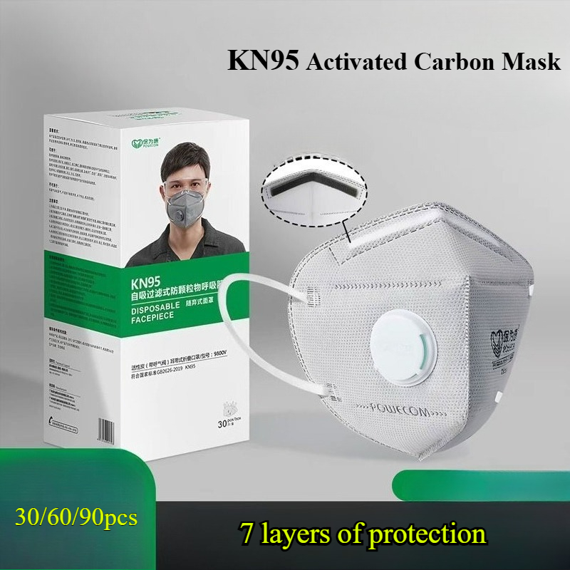 30/60/90 шт. маски KN95 с акти – обзор и цена Kn95 Respirator Mask