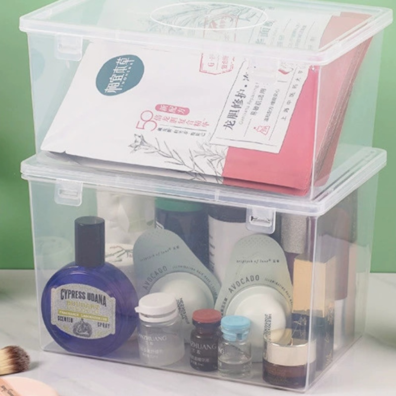 2 шт., прозрачная коробка для  – обзор и цена Face Mask Storage Box