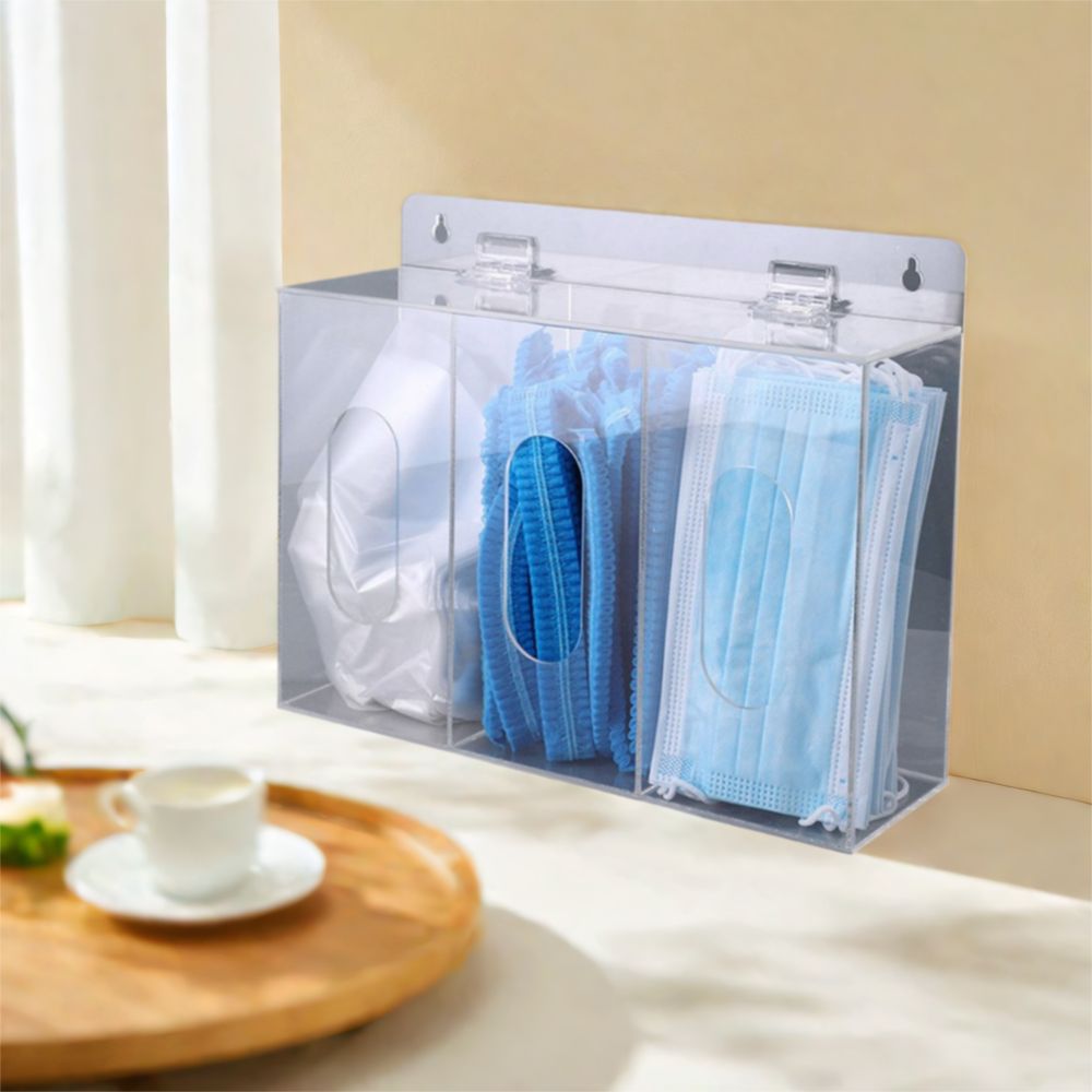 Настенный акриловый диспенсер  – обзор и цена Face Mask Storage Box