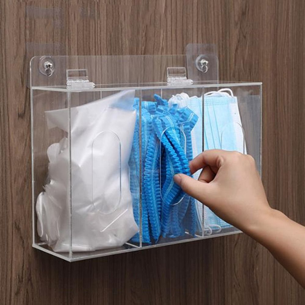 Настенный акриловый диспенсер  – обзор и цена Face Mask Storage Box