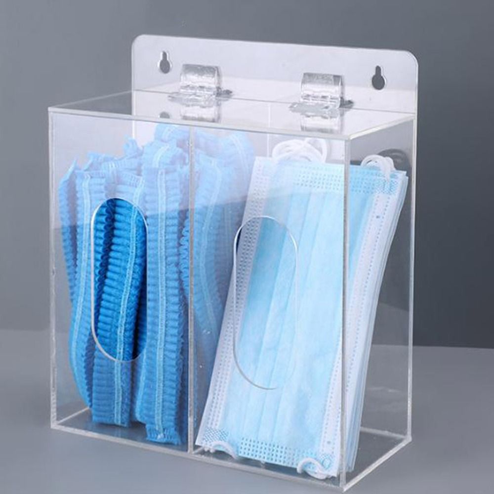 Настенный акриловый диспенсер  – обзор и цена Face Mask Storage Box